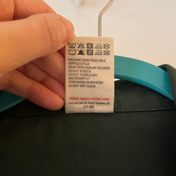 Lucy & Yak Carmen Cotton Posy Green Jumpsuit - Picture 5 of 5